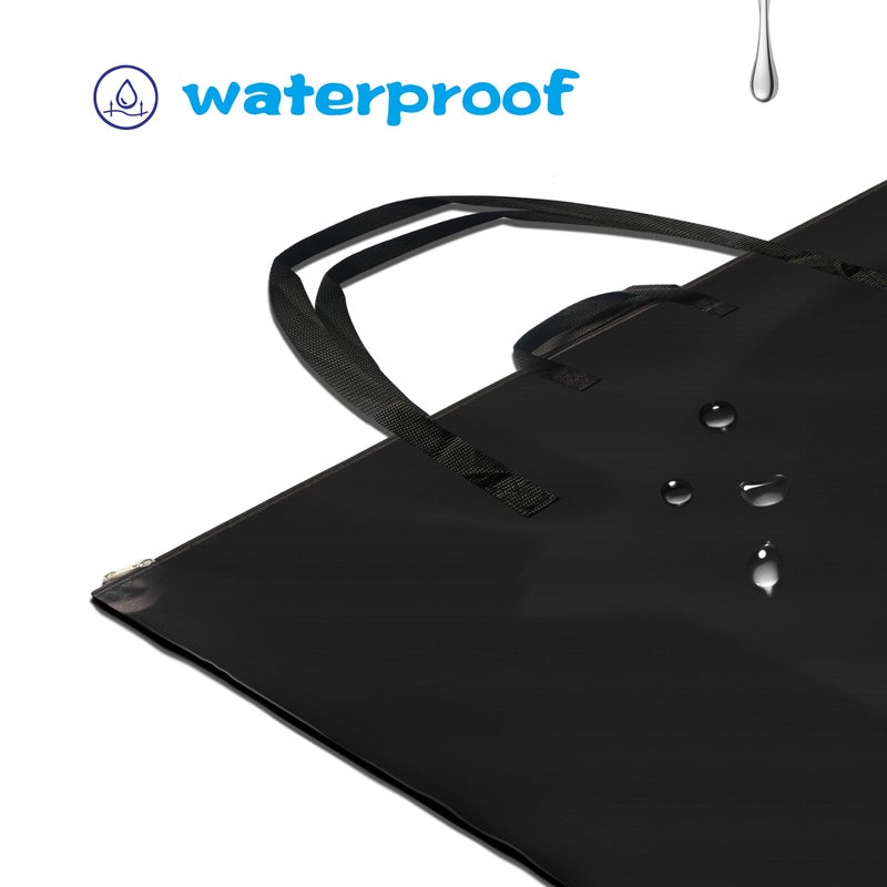 Vantasii Black Art Portfolio Case 24â€ X 36â€ with Shoulder Strap - Image 3